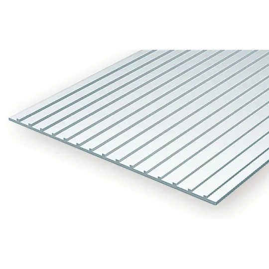 S1374524-Metal roof cladding panel 1.0x12.7x150x300mm Ref: 4524 - Evergreen - S1374524
