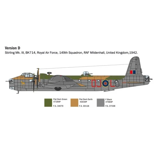 I1462-Shorts Sirling Mk.III 1/72 Italeri - I1462