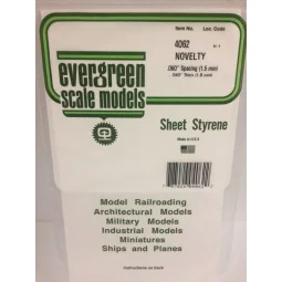 Grooved stair cladding panel 1.0x1.5x150x300mm Ref: 4062 - Evergree...