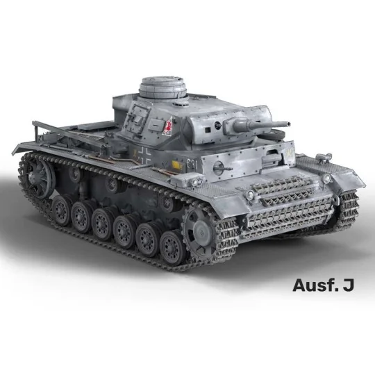 Char PZ.KPFW.III AUSF. J,L,M (4 en 1) 1/16 Heller Heller 30321 - 4 HEL-30321-Char PZ.KPFW.III AUSF. J,L,M (4 en 1) 1/16 Heller - HEL-30321