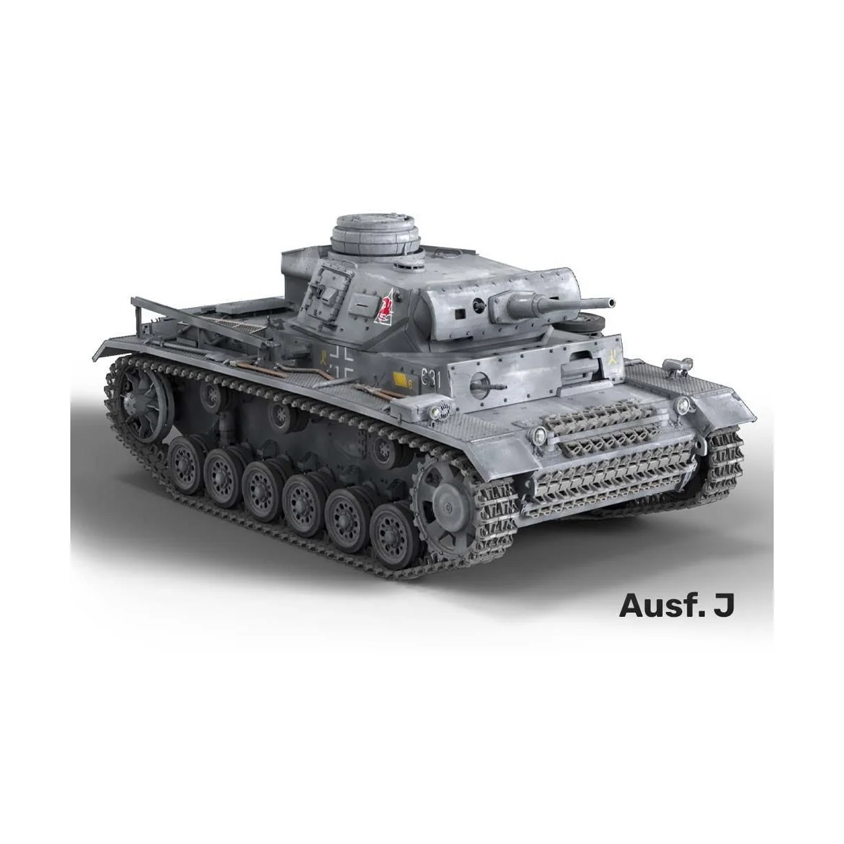 Char PZ. KPFW. III AUSF. J,L,M (4 in 1) 1/16 Heller Heller 30321 - 4
