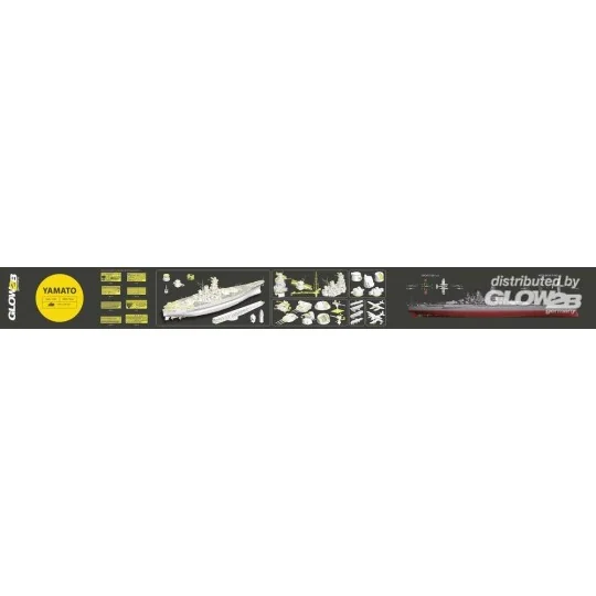 5058052000-YAMATO Battleship PREMIUM 1/200 Glow2B - 5058052000