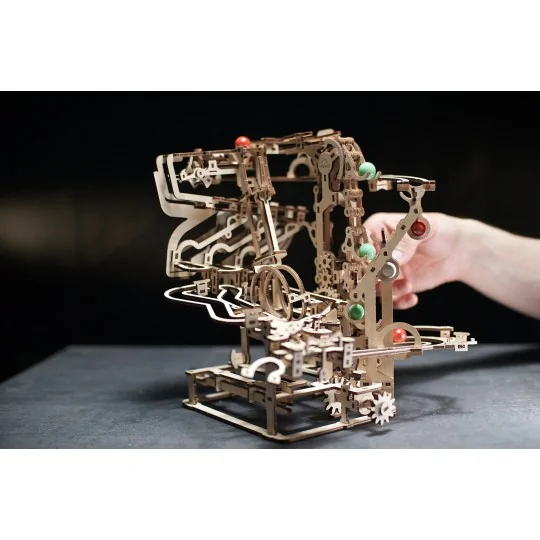 UG-70156-Ball course with Elevator chain Puzzle 3D wood UGEARS - UG-70156
