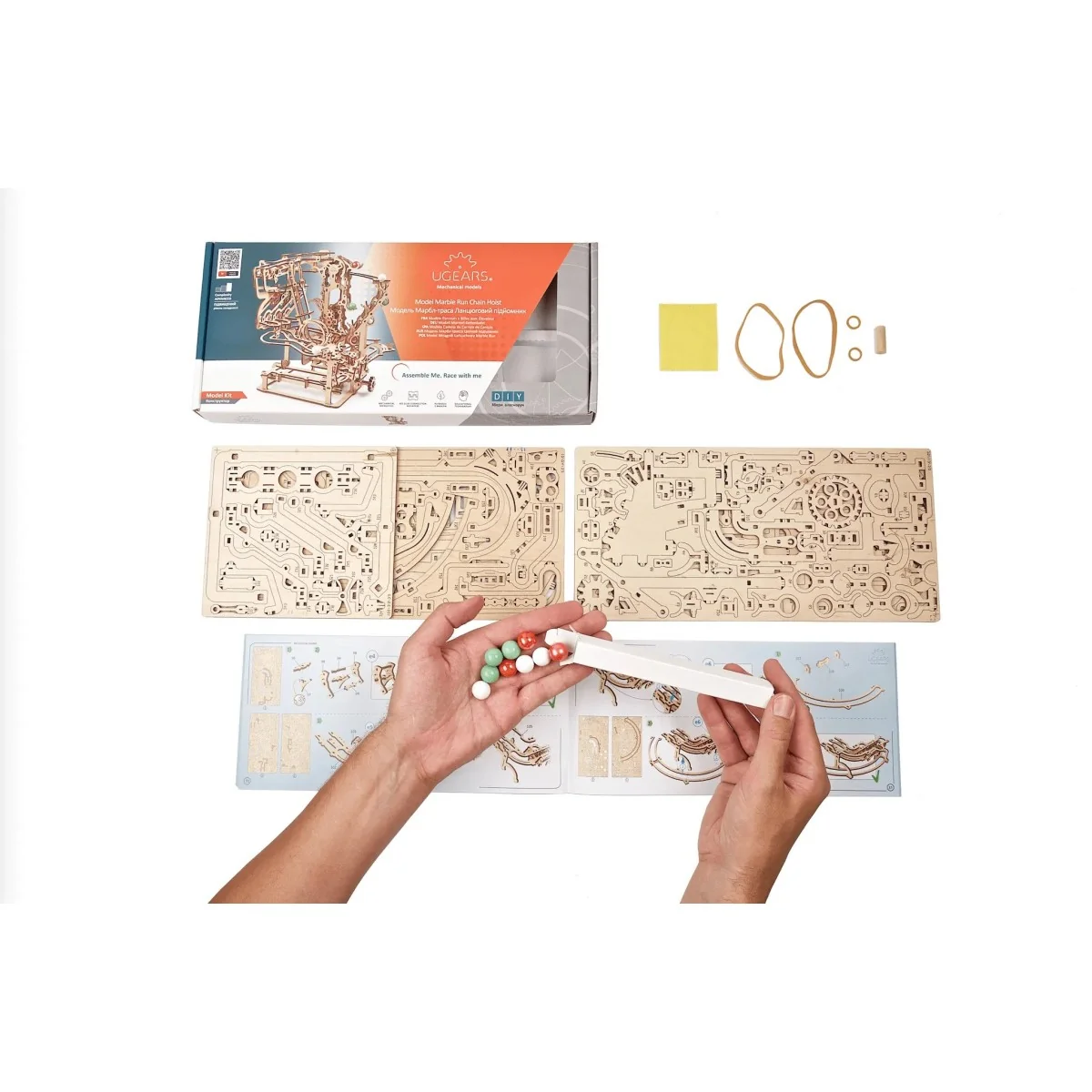 Parcours à Billes avec Élévateur chaine Puzzle 3D bois UGEARS UGEARS UG-70156 - 15 Parcours à Billes avec Élévateur chaine Puzzle 3D bois UGEARS UGEARS UG-70156 - 15