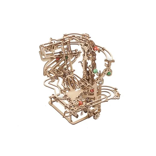 Ball course with Elevator chain Puzzle 3D wood UGEARS UGEARS UG-70156 - 1 UG-70156-Ball course with Elevator chain Puzzle 3D wood UGEARS - UG-70156