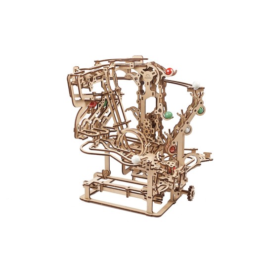 UG-70156-Ball course with Elevator chain Puzzle 3D wood UGEARS