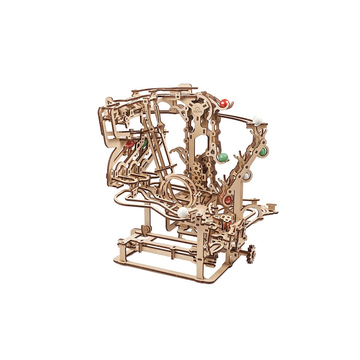 Ball course with Elevator chain Puzzle 3D wood UGEARS UGEARS UG-70156 - 2 Ball course with Elevator chain Puzzle 3D wood UGEARS UGEARS UG-70156 - 2