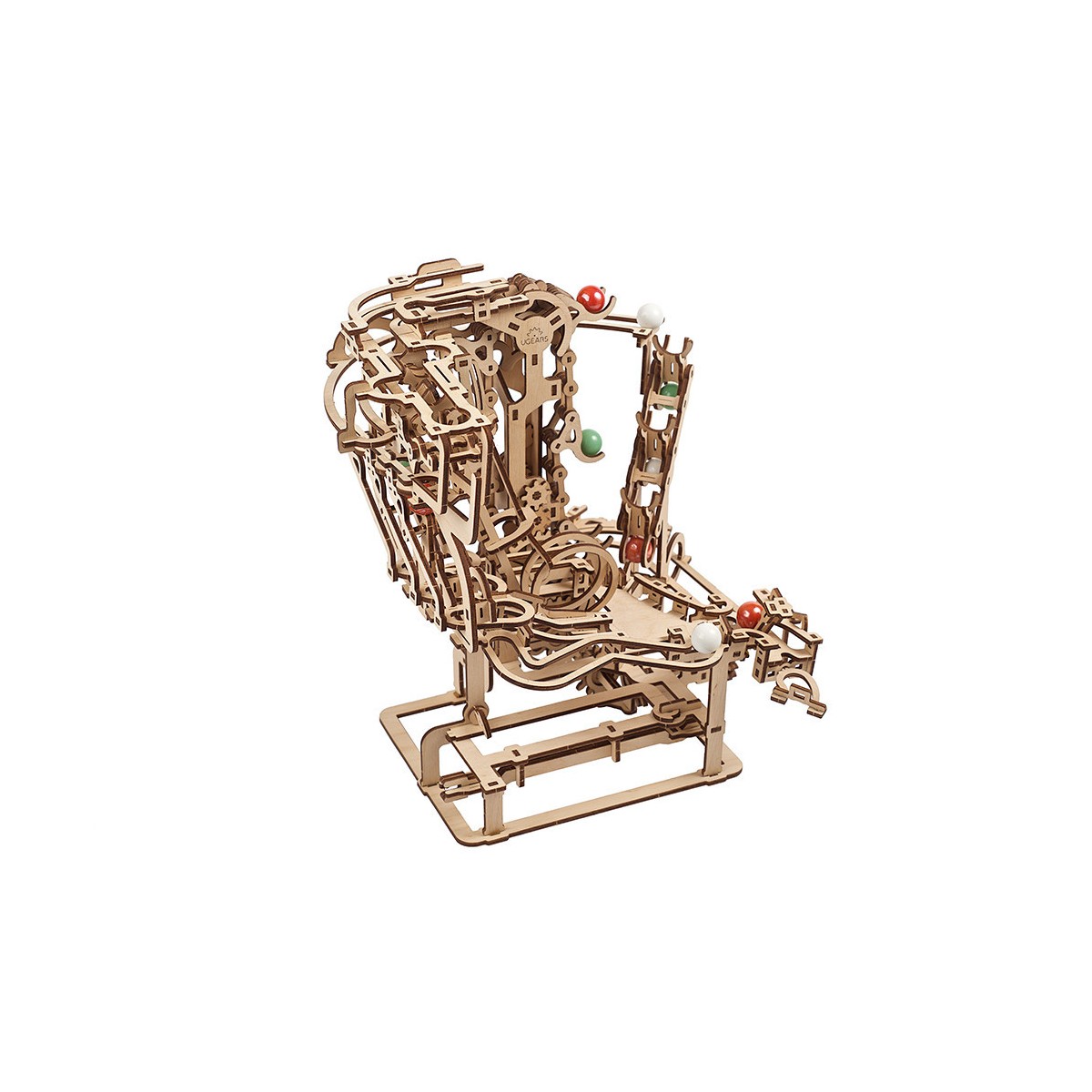 Parcours à Billes avec Élévateur chaine Puzzle 3D bois UGEARS UGEARS UG-70156 - 3