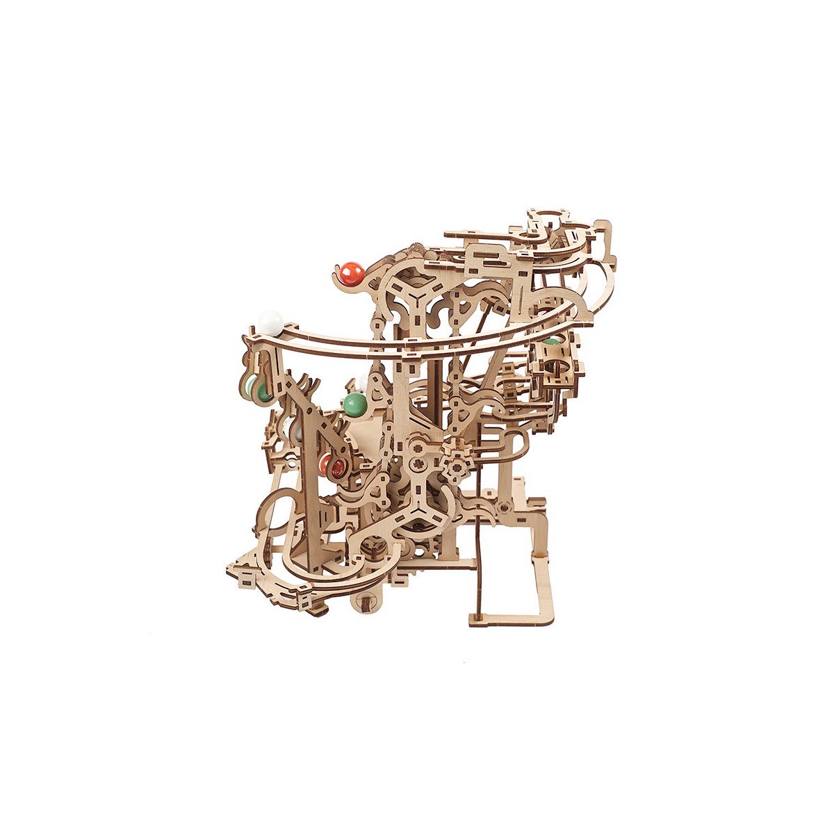 Ball course with Elevator chain Puzzle 3D wood UGEARS UGEARS UG-70156 - 4 Ball course with Elevator chain Puzzle 3D wood UGEARS UGEARS UG-70156 - 4