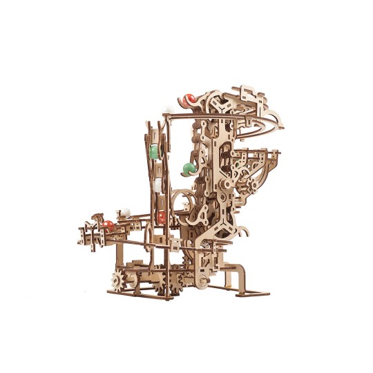 UG-70156-Ball course with Elevator chain Puzzle 3D wood UGEARS
