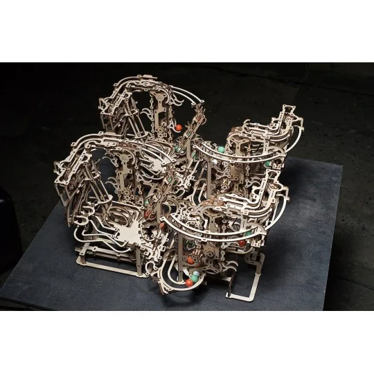 UG-70156-Parcours à Billes avec Élévateur chaine Puzzle 3D bois UGEARS - UG-70156