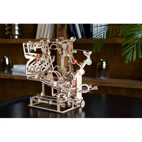 Ball course with Elevator chain Puzzle 3D wood UGEARS UGEARS UG-70156 - 9 UG-70156-Ball course with Elevator chain Puzzle 3D wood UGEARS - UG-70156