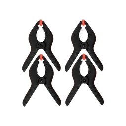 Set de 4 mini pinces plastique d'ouverture 30x30 mm Pebaro Siva SV-19-2S - 1