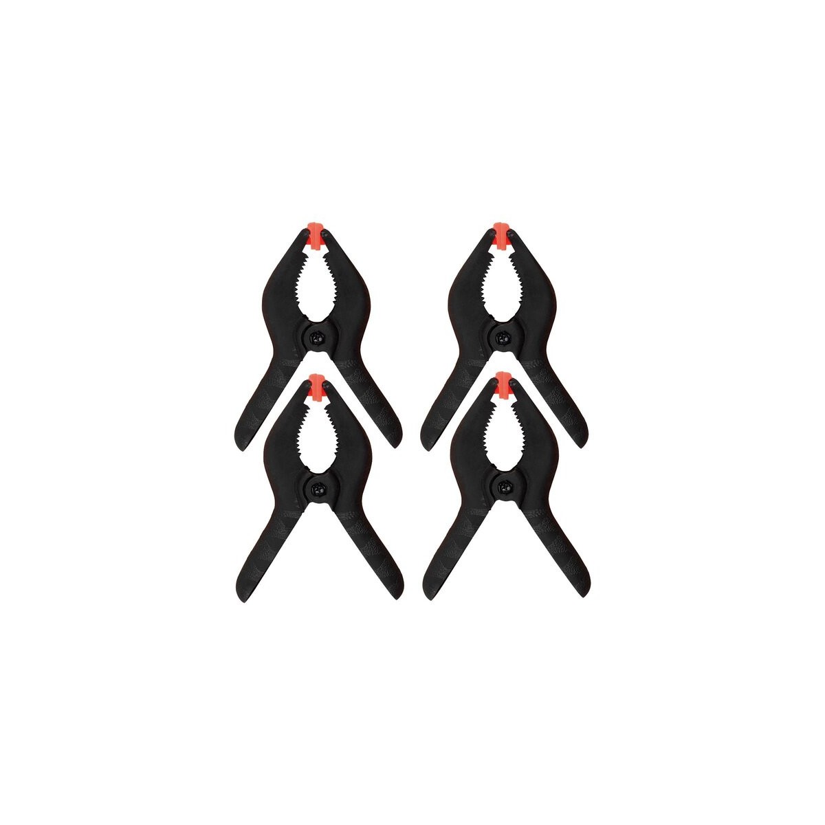 Set of 4 mini plastic clamps opening 30x30 mm Pebaro Siva SV-19-2S - 1