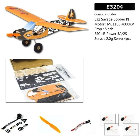 Savage Bobber 600mm E32 EPP Kit PNP DW Hobby DW Hobby - Dancing Wings Hobby E3204 - 1 E3204-Savage Bobber 600mm E32 EPP Kit PNP DW Hobby - E3204