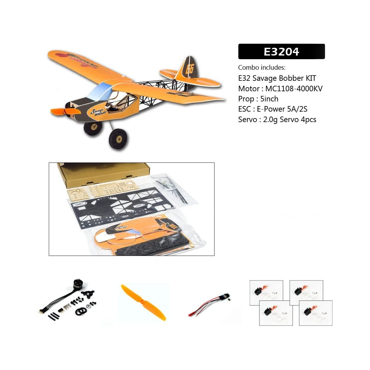 Savage Bobber 600mm E32 EPP Kit PNP DW Hobby DW Hobby - Dancing Wings Hobby E3204 - 1