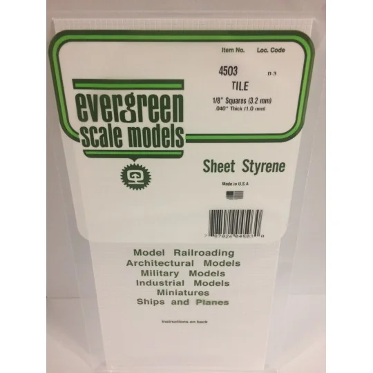 Grid plate 1.0x3.2x150x300mm Ref: 4503 - Evergreen - S1374503 S1374503-Grid plate 1.0x3.2x150x300mm Ref: 4503 - Evergreen - S1374503