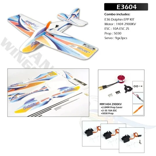 E3604-Dolphin 580mm E36 EPP Kit PNP DW Hobby - E3604