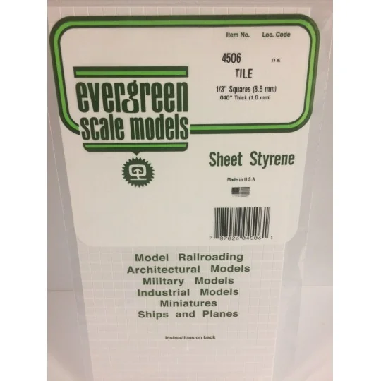 Grid plate 1.0x8.5x150x300mm Ref: 4506 - Evergreen - S1374506 - S13... S1374506-Grid plate 1.0x8.5x150x300mm Ref: 4506 - Evergreen - S1374506