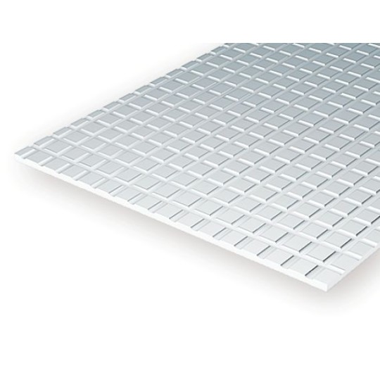 S1374507-Plaque quadrillée 1.0x12.7x150x300mm Ref : 4507 - Evergreen - S1374507