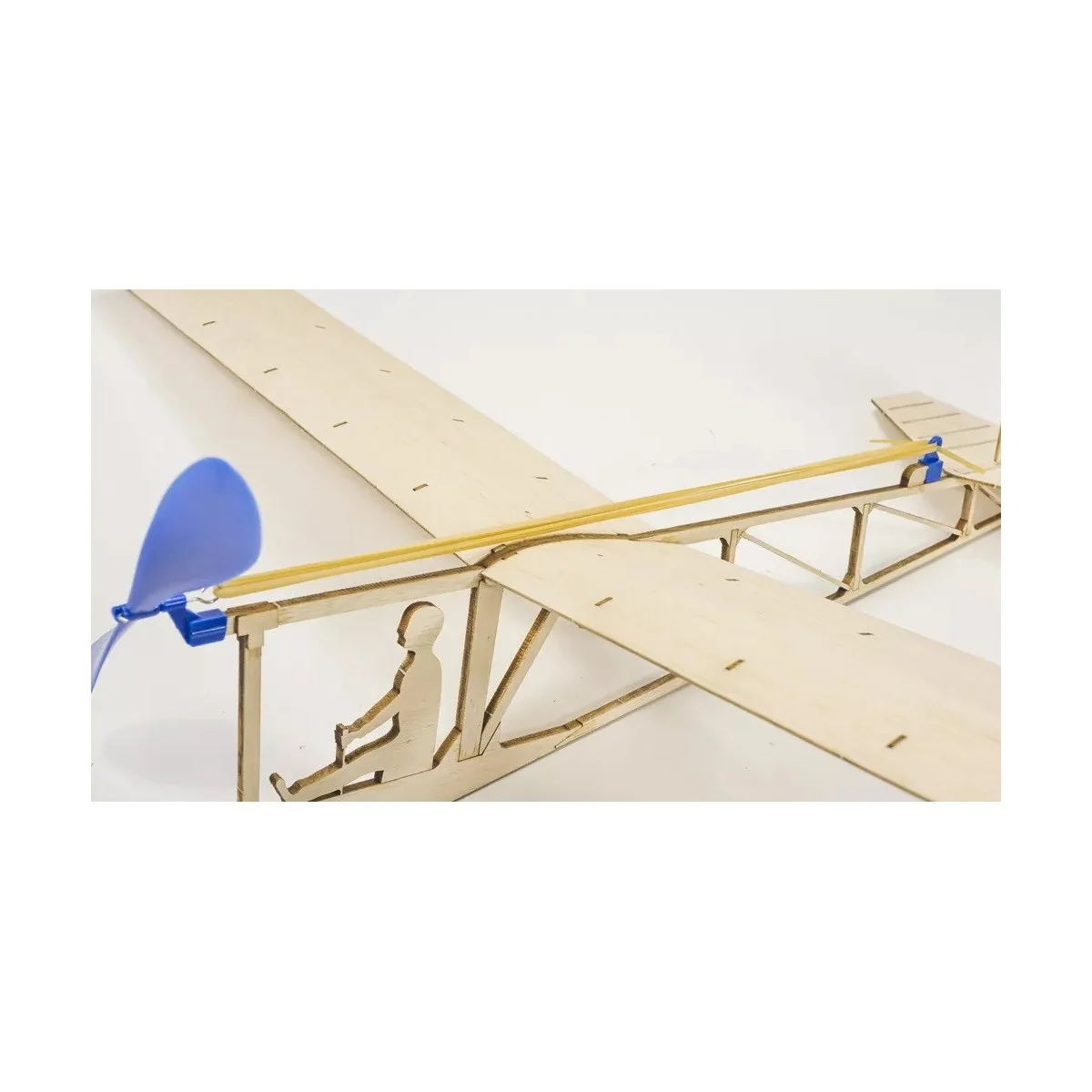 Vintage glider 638mm rubber motor 1920 kit balsa free fly DW Hobby DW Hobby - Dancing Wings Hobby VA04 - 8