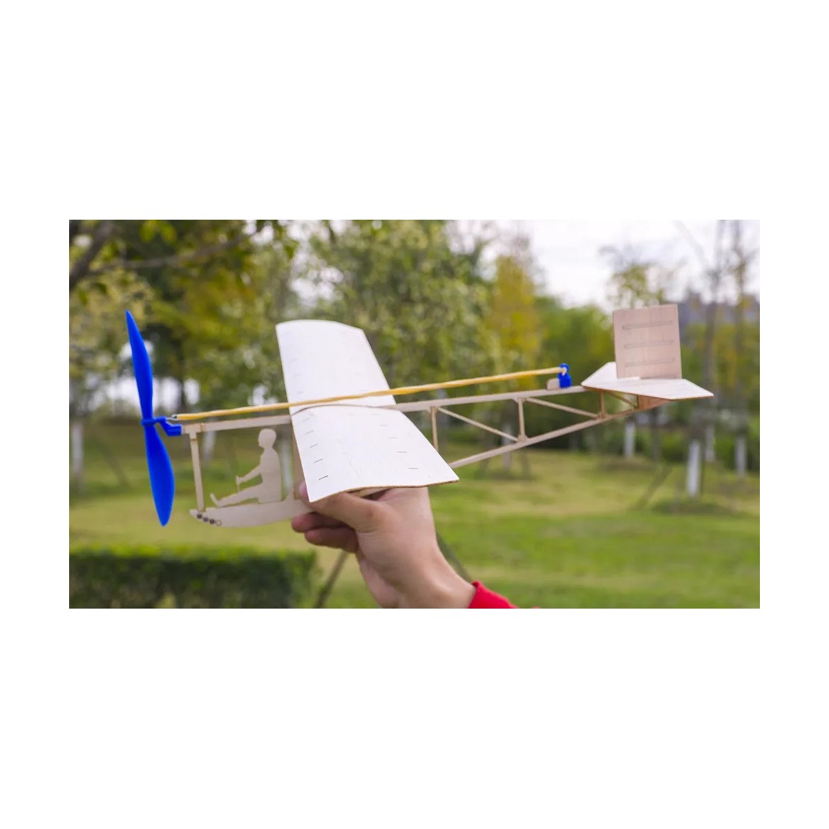 Vintage glider 638mm rubber motor 1920 kit balsa free fly DW Hobby DW Hobby - Dancing Wings Hobby VA04 - 11