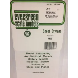 Grid plate 1.0x9.5x150x300mm Ref: 4517 - Evergreen - S1374517