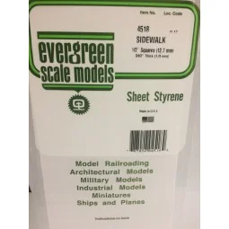 Grid plate 1.0x12.7x150x300mm Ref: 4518 - Evergreen - S1374518 - S1...
