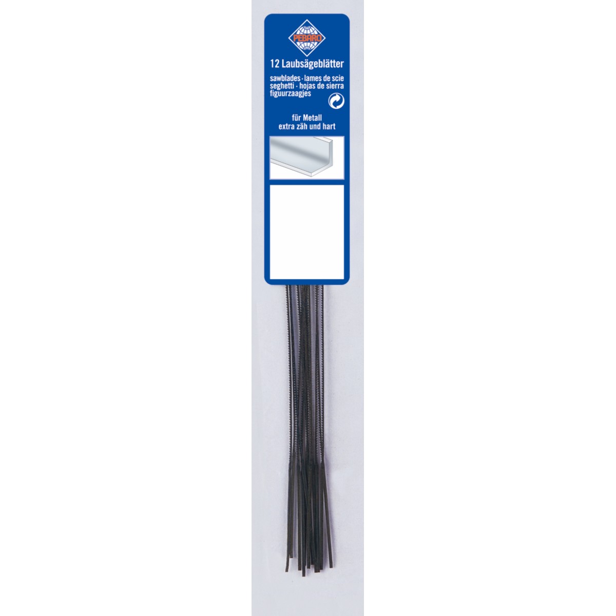 12 lames de scie à chantourner pour métal, moyenne 3 Pebaro Siva SV-135-3 - 1