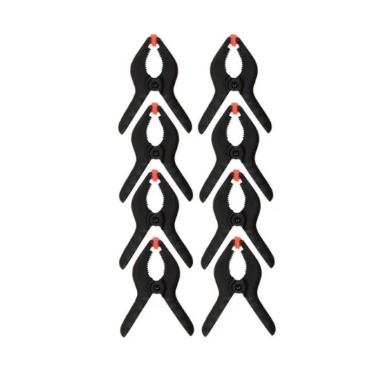 Set de 8 mini pinces plastique d'ouverture 20x20 mm Pebaro Siva SV-19-1S - 1 SV-19-1S-Set de 8 mini pinces plastique d'ouverture 20x20 mm Pebaro - SV-19-1S
