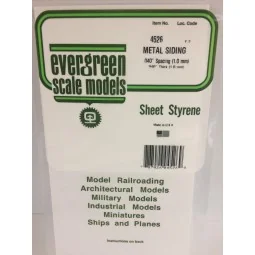Corrugated metal sheet 1.0x1.0x150x300mm Ref: 4526 - Evergreen - S1...