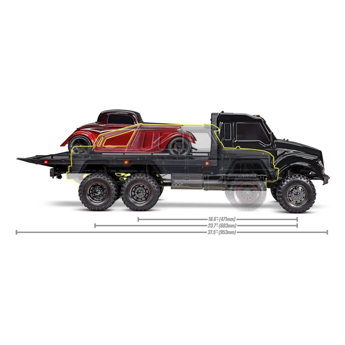 TRX-6 Ultimate RC Hauler 6x6 Black TQi RTR Traxxas 88086-4 Traxxas TRX-88086-4-BLK - 15