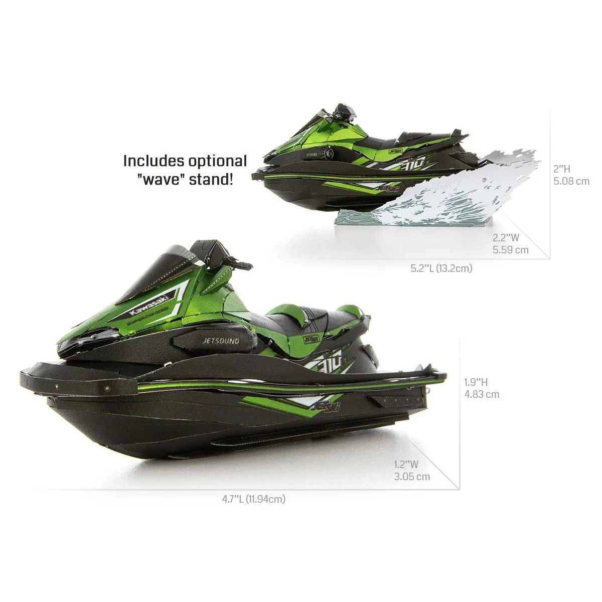 Iconx Jet Ski Kawasaki Ultra 310LX Metal Earth Metal Earth ICX144 - 6
