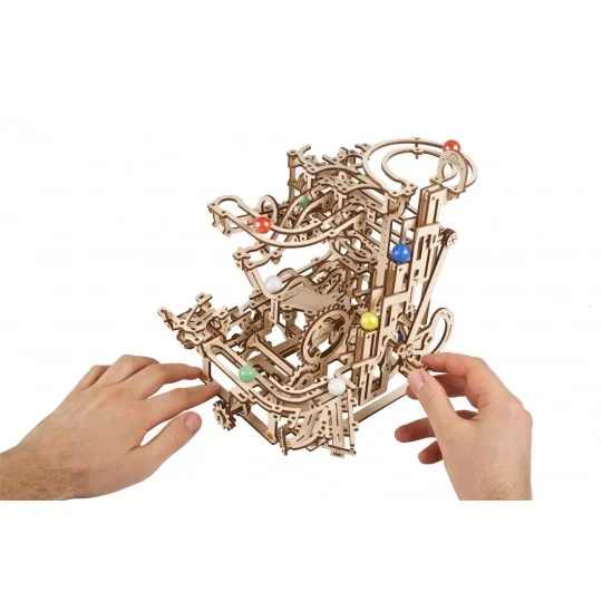 UG-70157-Ball course with Stepped elevator Puzzle 3D wood UGEARS - UG-70157