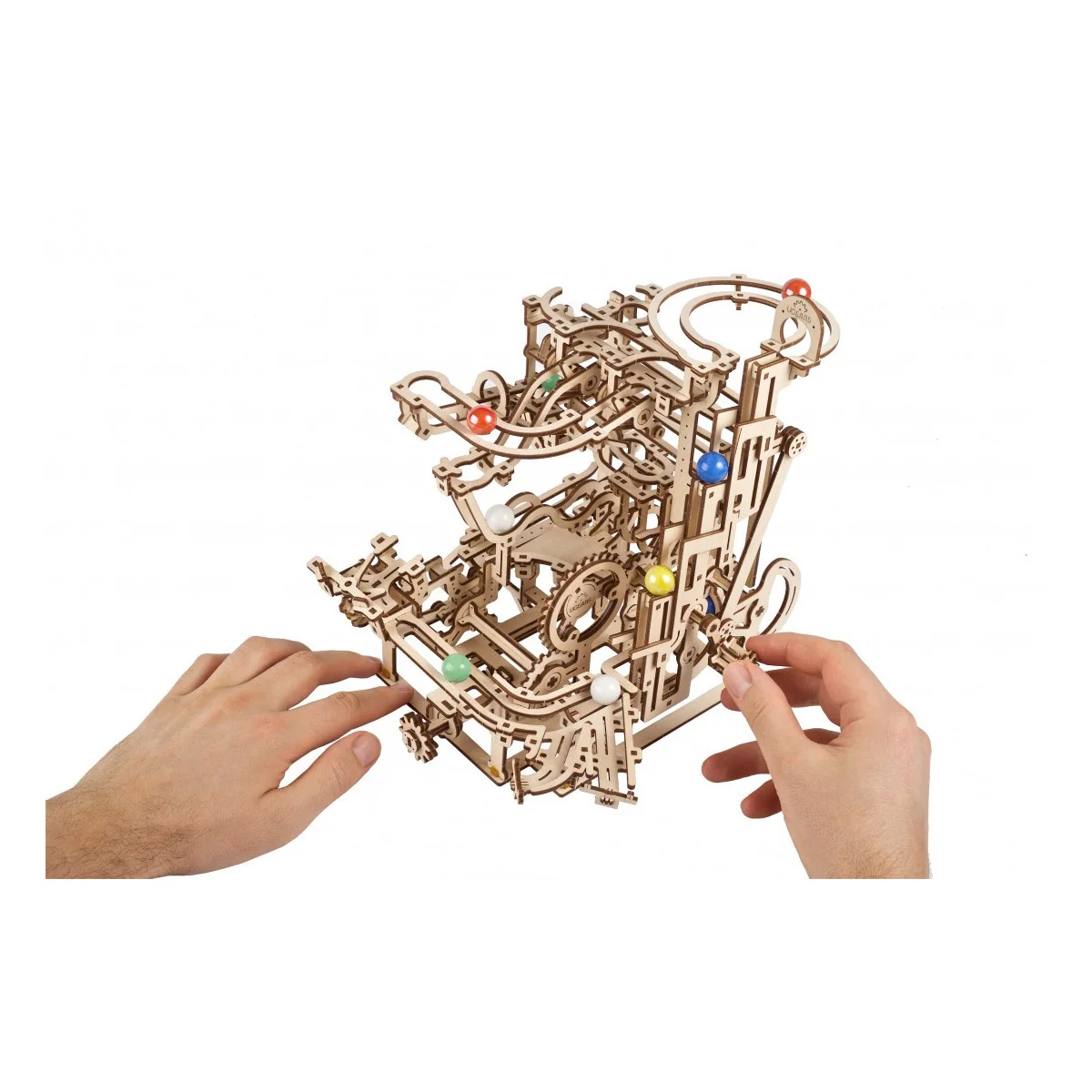 Ball course with Stepped elevator Puzzle 3D wood UGEARS UGEARS UG-70157 - 3