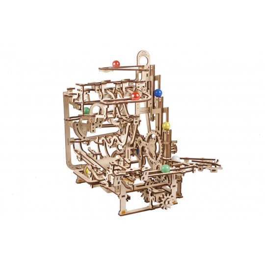 UG-70157-Ball course with Stepped elevator Puzzle 3D wood UGEARS