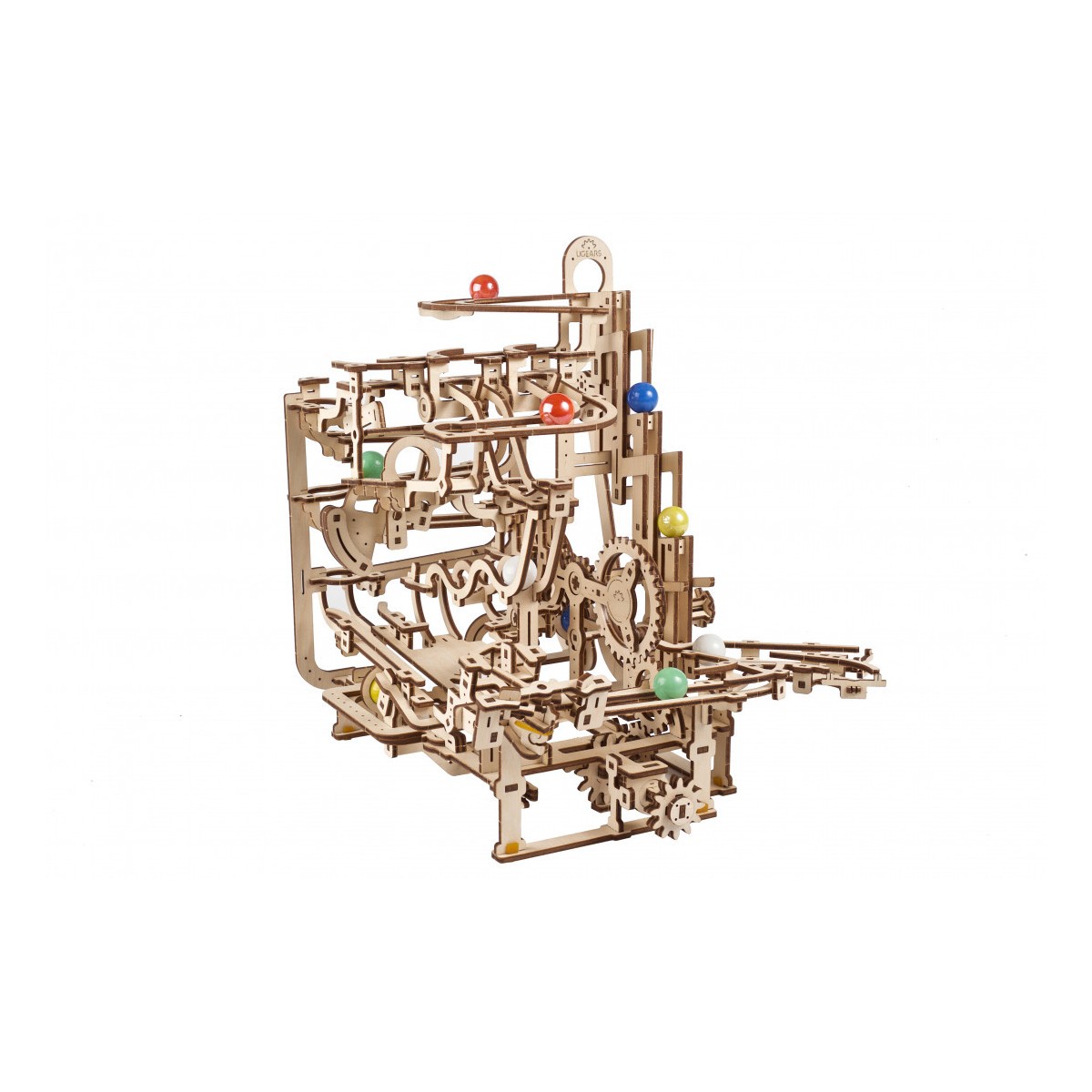 Ball course with Stepped elevator Puzzle 3D wood UGEARS UGEARS UG-70157 - 6