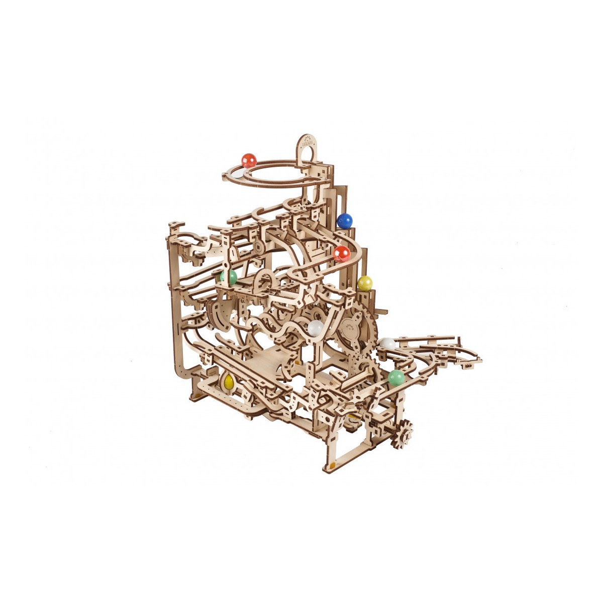 Ball course with Stepped elevator Puzzle 3D wood UGEARS UGEARS UG-70157 - 7