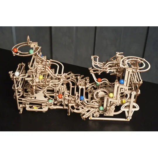 UG-70157-Ball course with Stepped elevator Puzzle 3D wood UGEARS - UG-70157