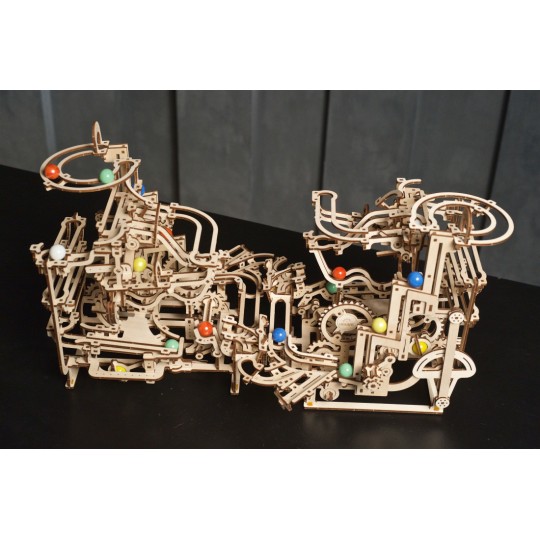 UG-70157-Ball course with Stepped elevator Puzzle 3D wood UGEARS
