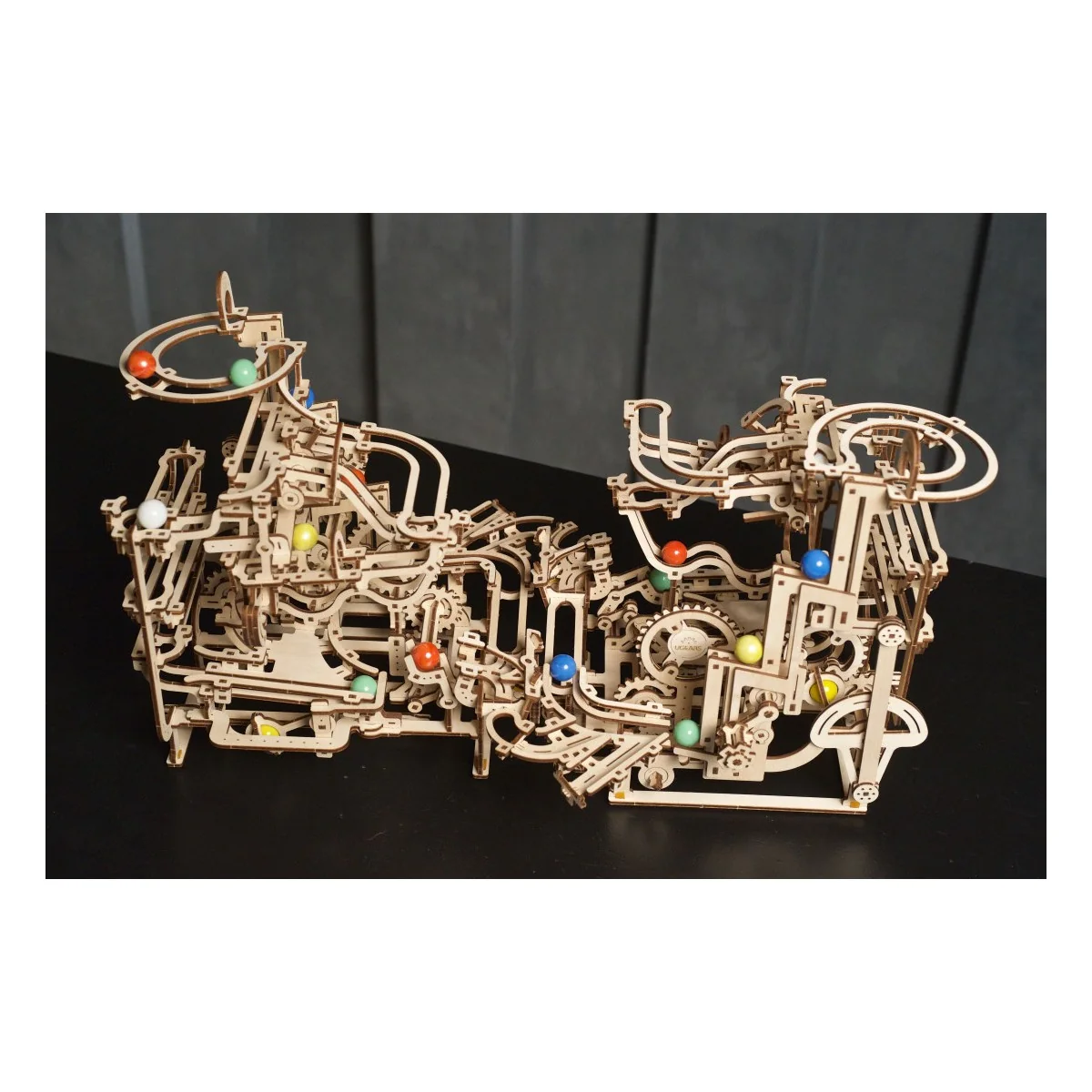 Ball course with Stepped elevator Puzzle 3D wood UGEARS UGEARS UG-70157 - 11 Ball course with Stepped elevator Puzzle 3D wood UGEARS UGEARS UG-70157 - 11