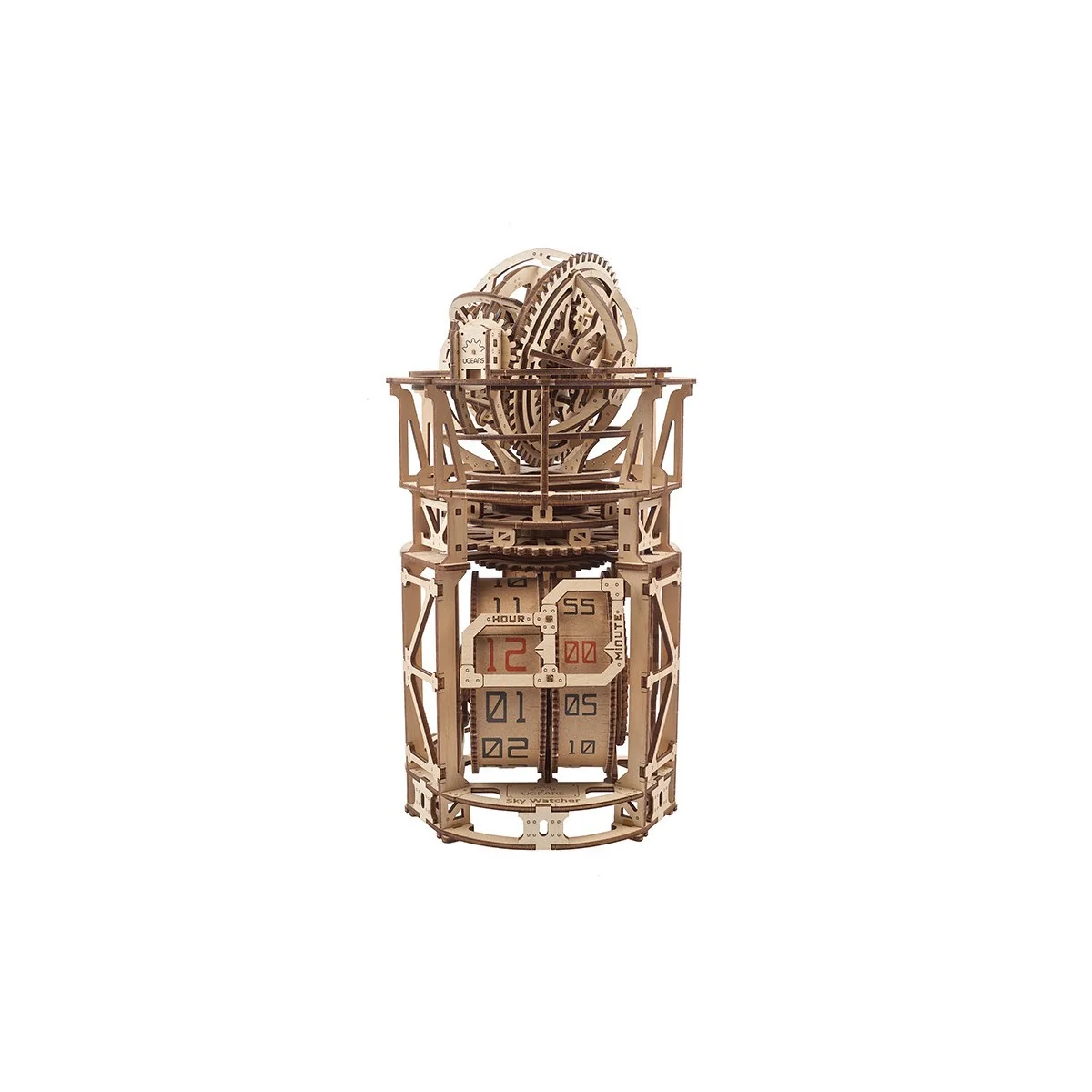 Horloge observateur du ciel Puzzle 3D bois UGEARS UGEARS UG-70162 - 1 Horloge observateur du ciel Puzzle 3D bois UGEARS UGEARS UG-70162 - 1