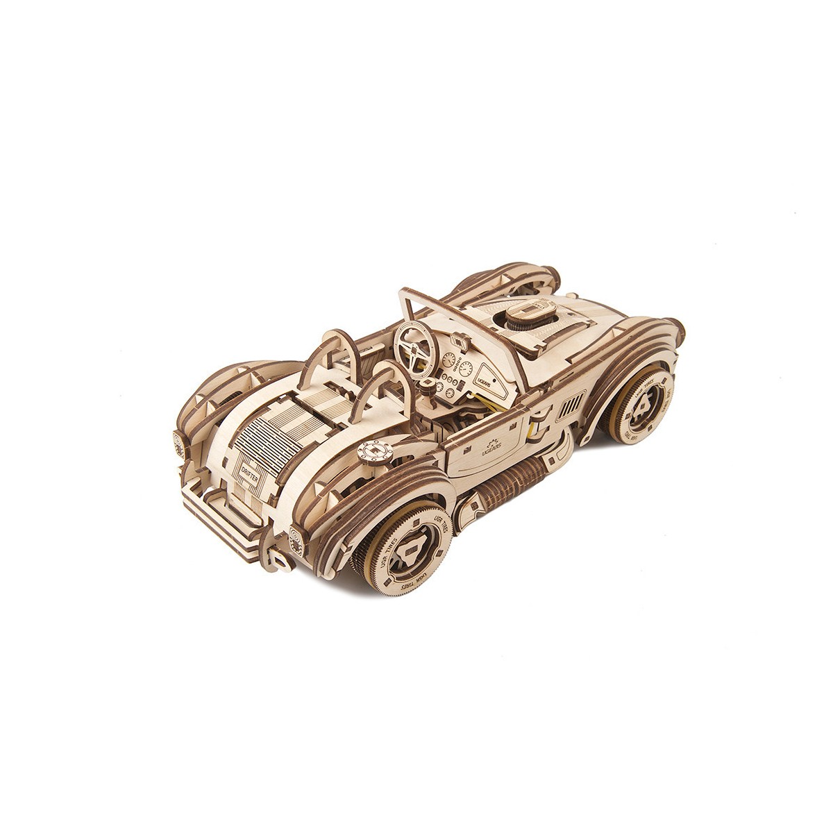 Voiture de course Drift Cobra Puzzle 3D bois UGEARS UGEARS UG-70161 - 6