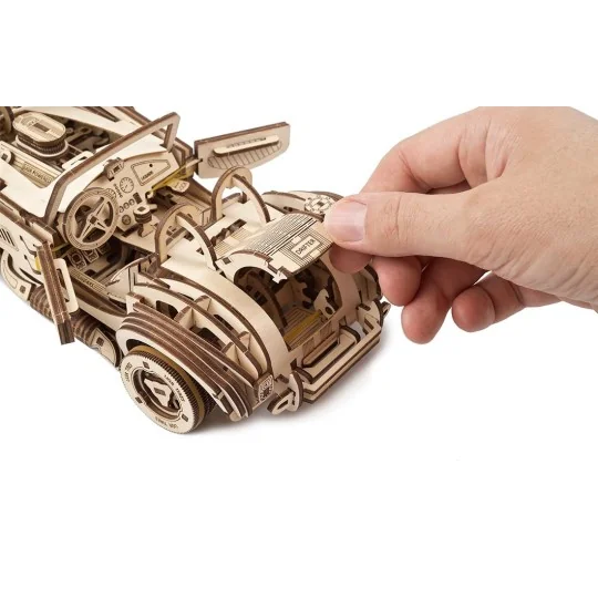 Race car Drift Cobra Puzzle 3D wood UGEARS UGEARS UG-70161 - 15 UG-70161-Race car Drift Cobra Puzzle 3D wood UGEARS - UG-70161