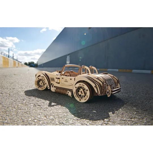 UG-70161-Race car Drift Cobra Puzzle 3D wood UGEARS