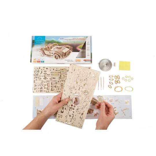 Race car Drift Cobra Puzzle 3D wood UGEARS UGEARS UG-70161 - 20 UG-70161-Race car Drift Cobra Puzzle 3D wood UGEARS - UG-70161