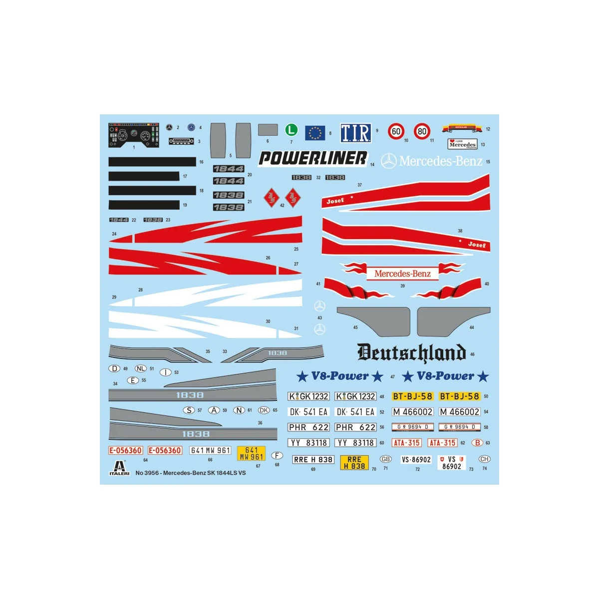 Mercedes-Benz SK 1844 LS V8 1/24 Italeri Italeri I3956 - 3