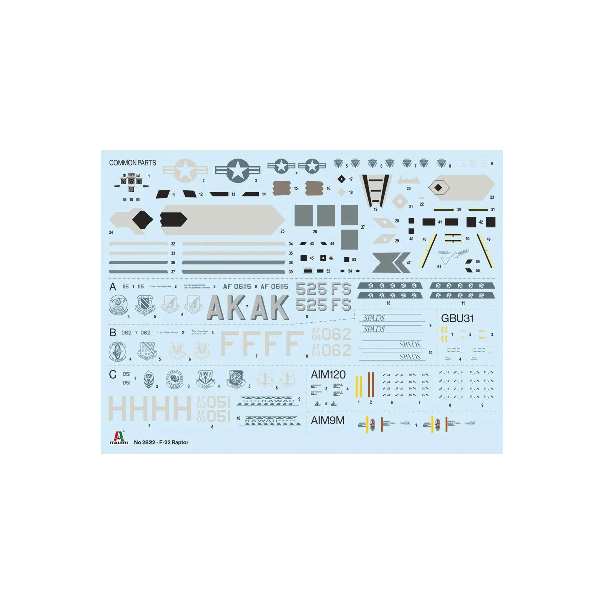 F-22A Raptor 1/48 Italeri Italeri I2822 - 3