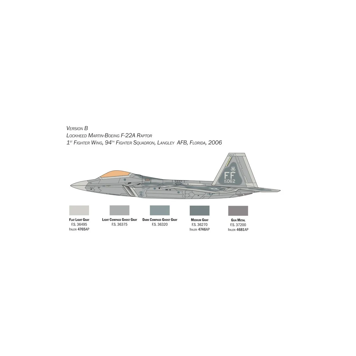 F-22A Raptor 1/48 Italeri Italeri I2822 - 5 F-22A Raptor 1/48 Italeri Italeri I2822 - 5