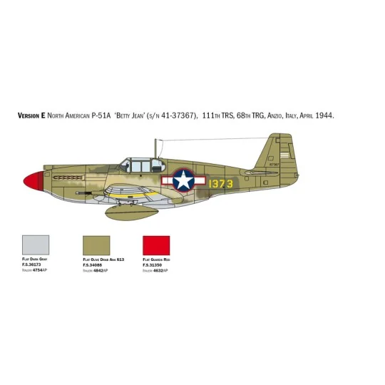 I1423-P-51A Mustang 1/72 Italeri